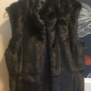 Banana Republic Faux Fur Vest